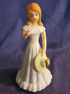 Enesco Porcelain Growing Up Girls Collection Birthday Girl Age 12, 5 3/4in. Tall
