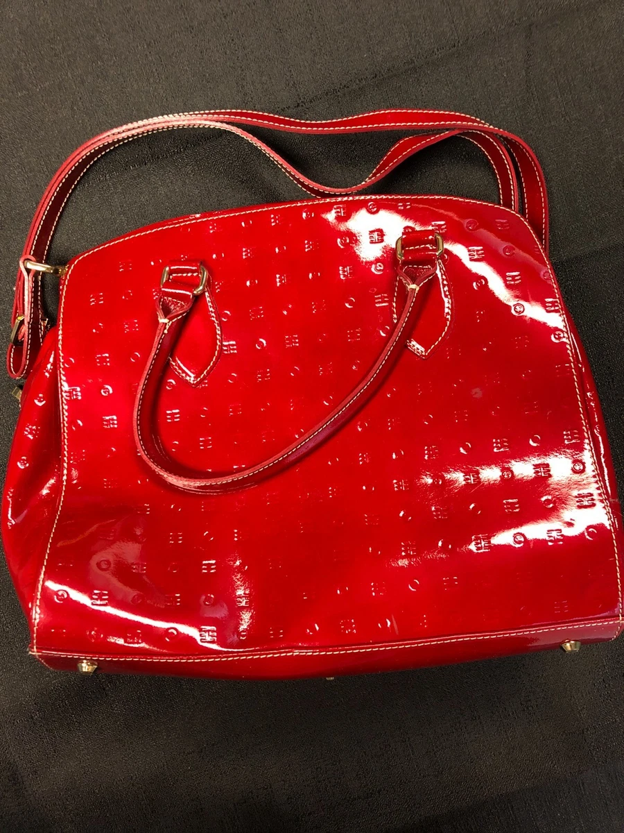 Arcadia red patent leather best sale purse
