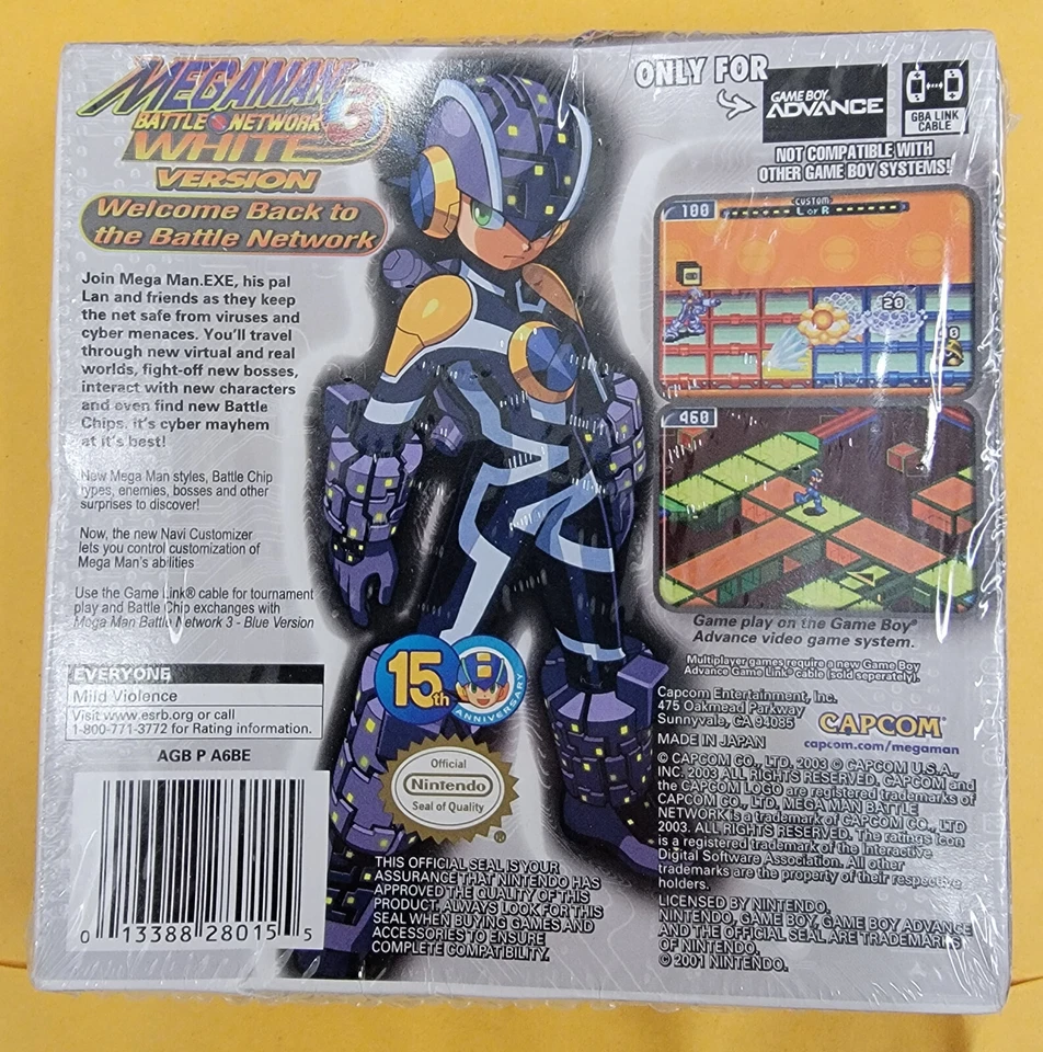 Mega Man Battle Network 3 White GBA Brand New & Factory Sealed! Gameboy Advance - Image 2 of 4