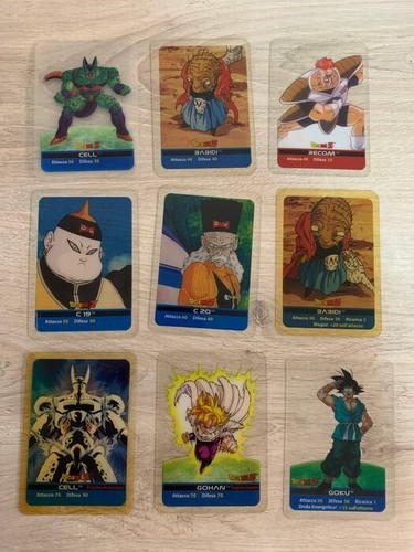 Lotto Lamin Card Dragon Ball Z e GT carte da collezione vintage rare non gradate - Picture 21 of 23