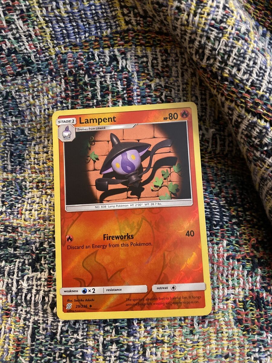 POKEMON Trading Card Stage 1 Lampent hp80 fireworks 29/236 POKEMON Trading Card Stage 1 Lampent hp80 fireworks 29/236