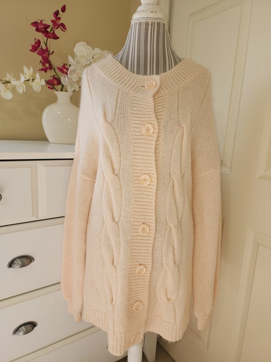 Cream colored sweater cardigan new arrivals