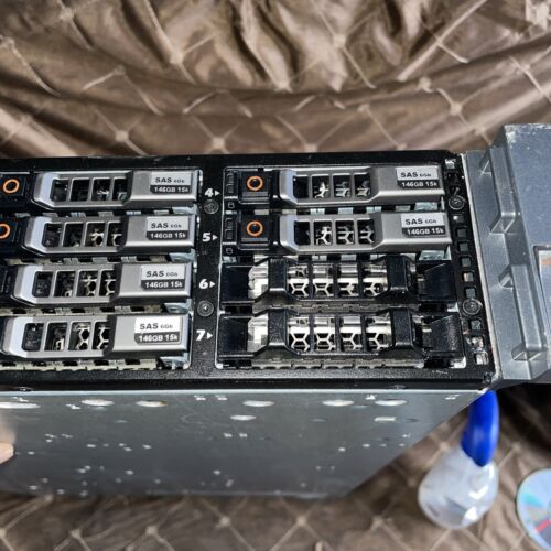Server Dell PowerEdge R710 x2 CPU Intel 5 Hard Drives Installed Untested Spares - Picture 2 of 8