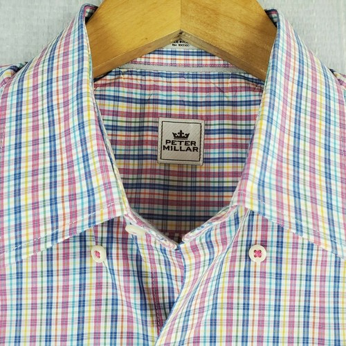 Short Sleeve Shirt Rainbow Checks 