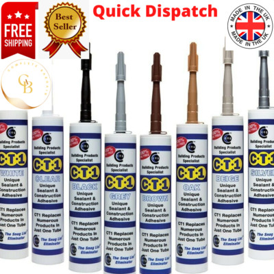CT1 & BT1  Sealant Waterproof Adhesive Metal Wood Plastic Glass Concrete Tiles 