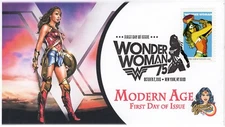 AO- 5149-4, 2016, Wonder Woman,  Add-on Cover, First Day Cover, Pictorial Postma