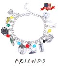 Friends TV Show Merchandise Charm Bracelet -Friends charm bracelet, USA Ship!