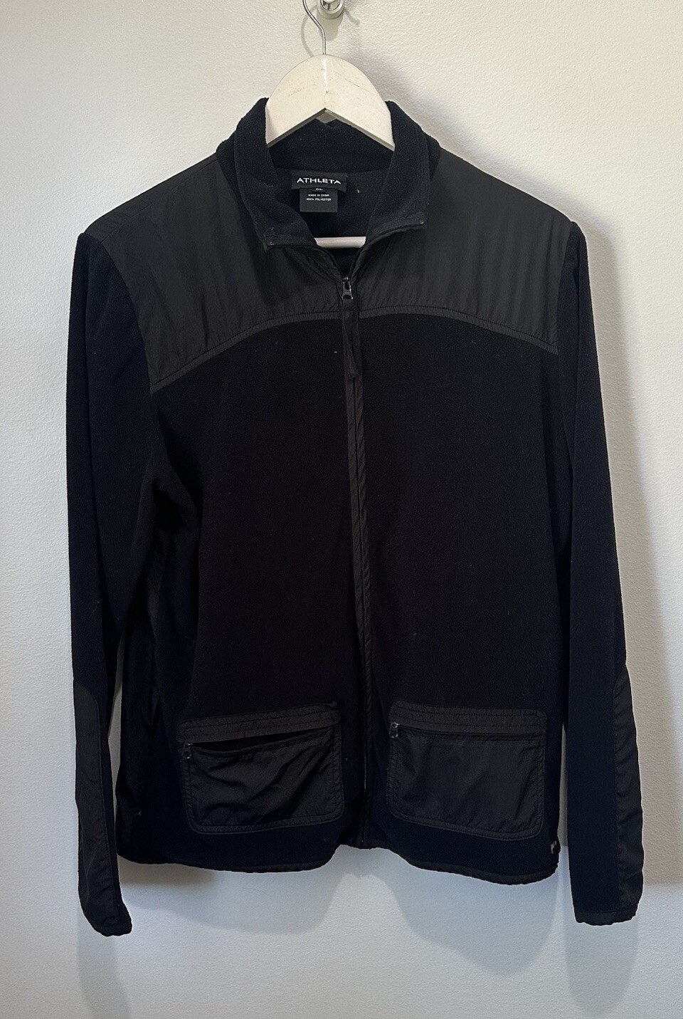 Athleta Polyester Zip Up Light Weight  Fleece Jac… - image 1