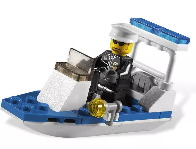 LEGO 30002 CITY Police Boat Polybag Set figure Lego 30002