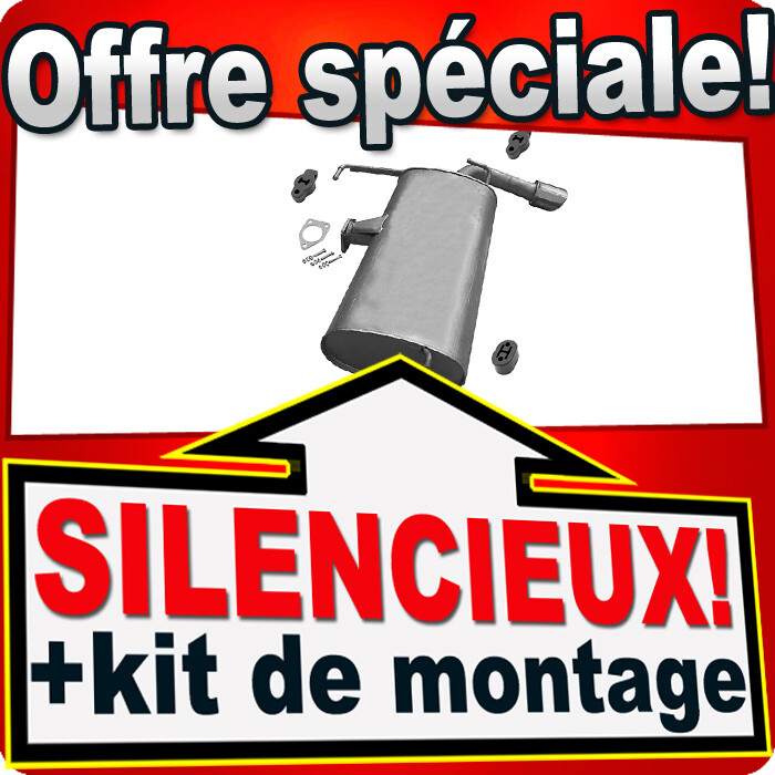 Silencieux arriere Mitsubishi Lancer 2.0 DI-D reparation echappement rouille de 2008