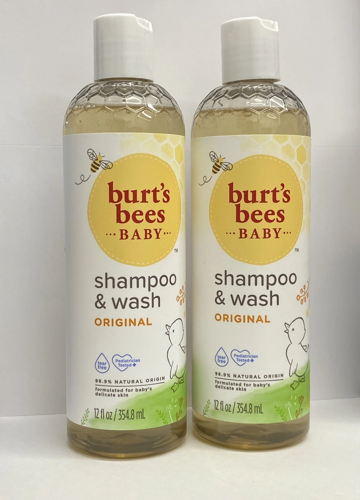 2 Pack-Burt's Bees Baby Shampoo and Wash Original 99% Natural 12 oz
Opens in a new window or tab