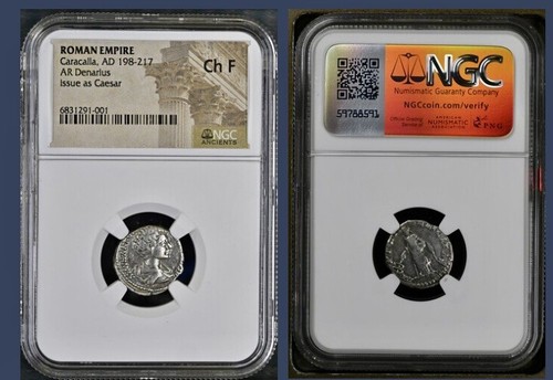 Beautiful NGC Graded Emperor Caracalla 198-217AD Ancient Roman Denarius Coin - Picture 6 of 14