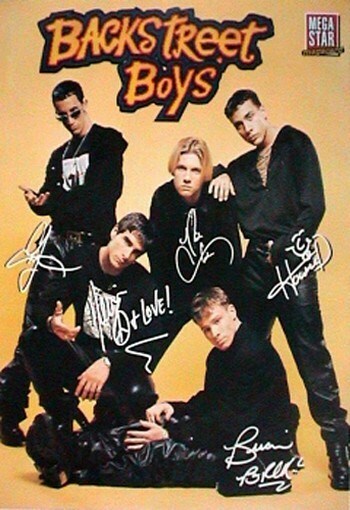 ★非売品★Backstreet Boys Poster Japan Backstreet Boys / Black & Blue 2000 Japan Original Promo Poster B2