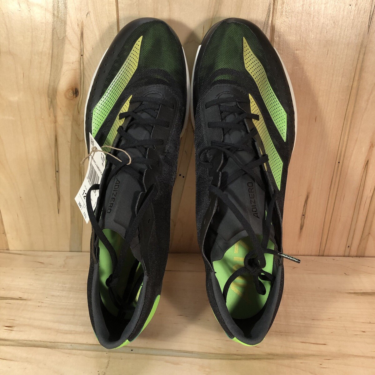 Adidas Adizero Ambition Athletic Black Green Track Spikes 