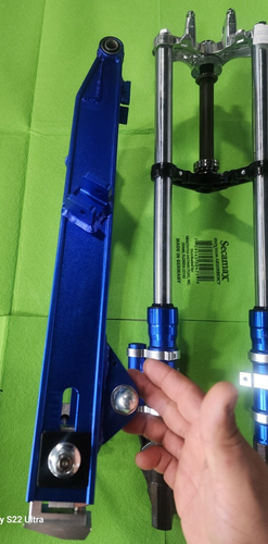 **FRENTE CON BALANCIN RACING ROBOTICO SUZUKI X100 AZUL** - 第 3/5 張圖片