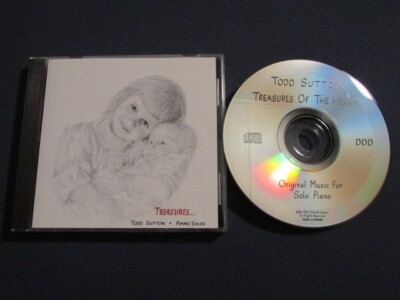 TODD SUTTON TREASURES PIANO SOLOS 1992 10 TRK CD INSTRUMENTAL EMOTIVE RARE OOP