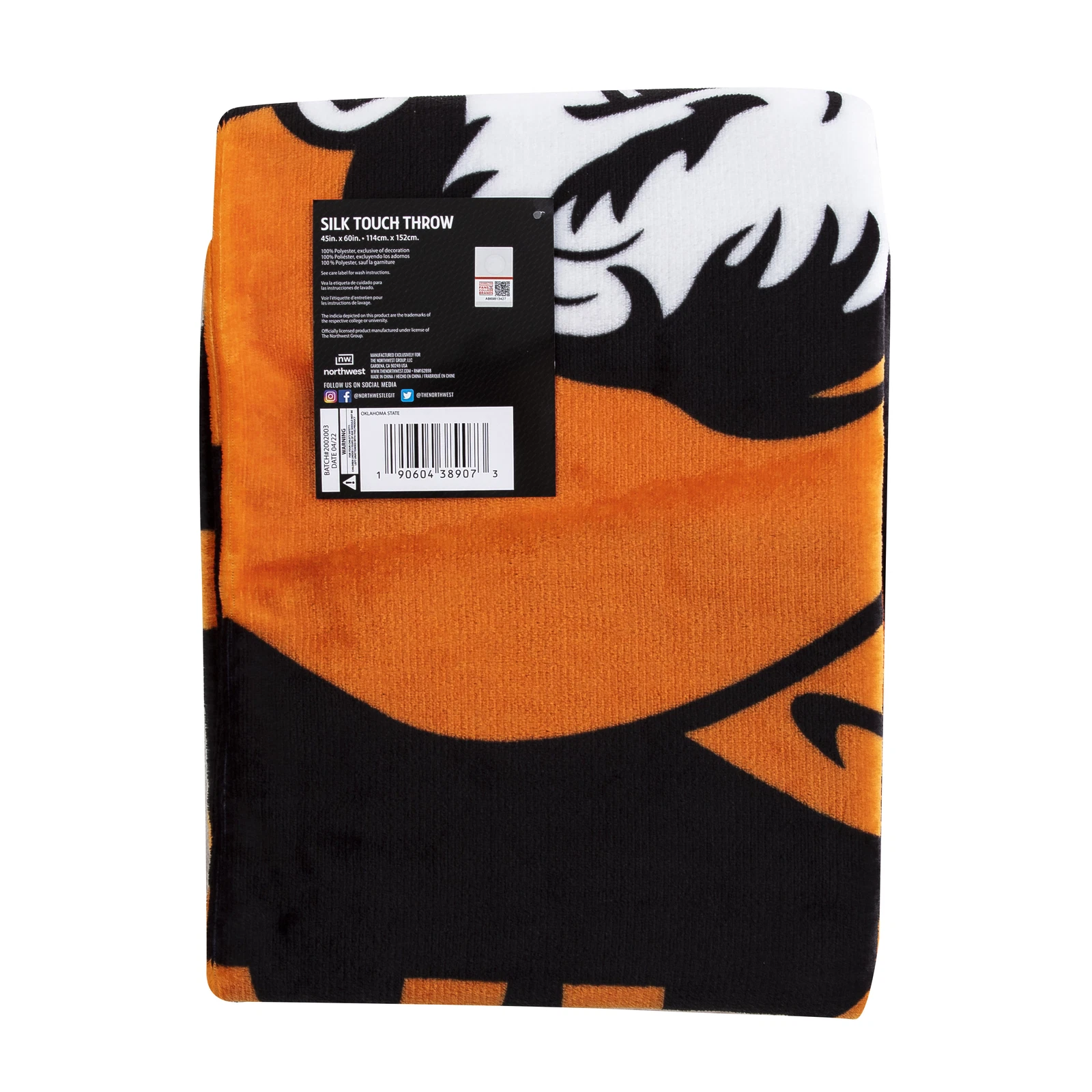 Northwest Oklahoma State Cowboys Singular Silk Touch Throw Blanket