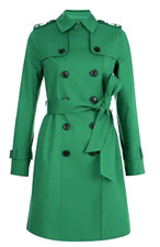 NWT HOBBS London Saskia Trench Coat Green MARKED US 12, RUNS SMALL, FITS US 10