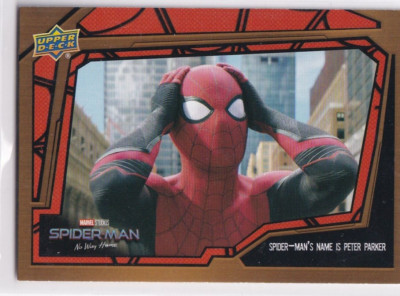 Upper Deck 2023 Marvel Studios Spider Man No Way Home No. 1 Peter