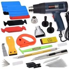 Vinyl Wrap Tool Kit for Car Window Tinting Applicator Squeegee Heat Gun Magnets