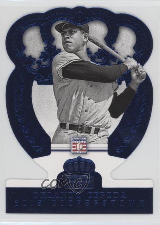 2015 Panini Cooperstown HOF Crown Royale Blue 70 Orlando Cepeda /25