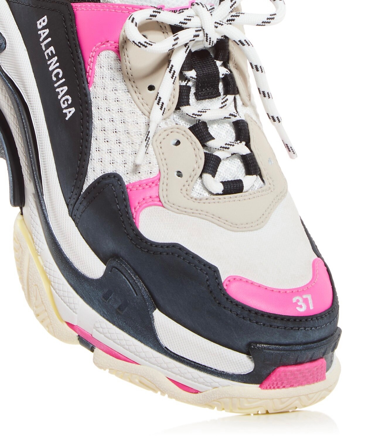 NIB BALENCIAGA Women's Triple S Mule Sneakers, size 9 US/39 EU, Bianco Multi image 5