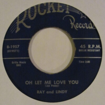 (45) (Hear) Ray & Lindy - ''Oh Let Me Love You / Misery'' - Country Bopper (1957)