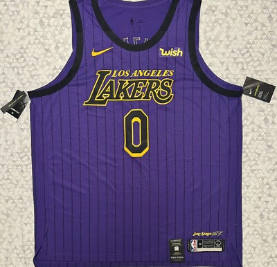 Game Worn Jersey Lakers Jersey 2018 Kuzma Lakers Game Shirt