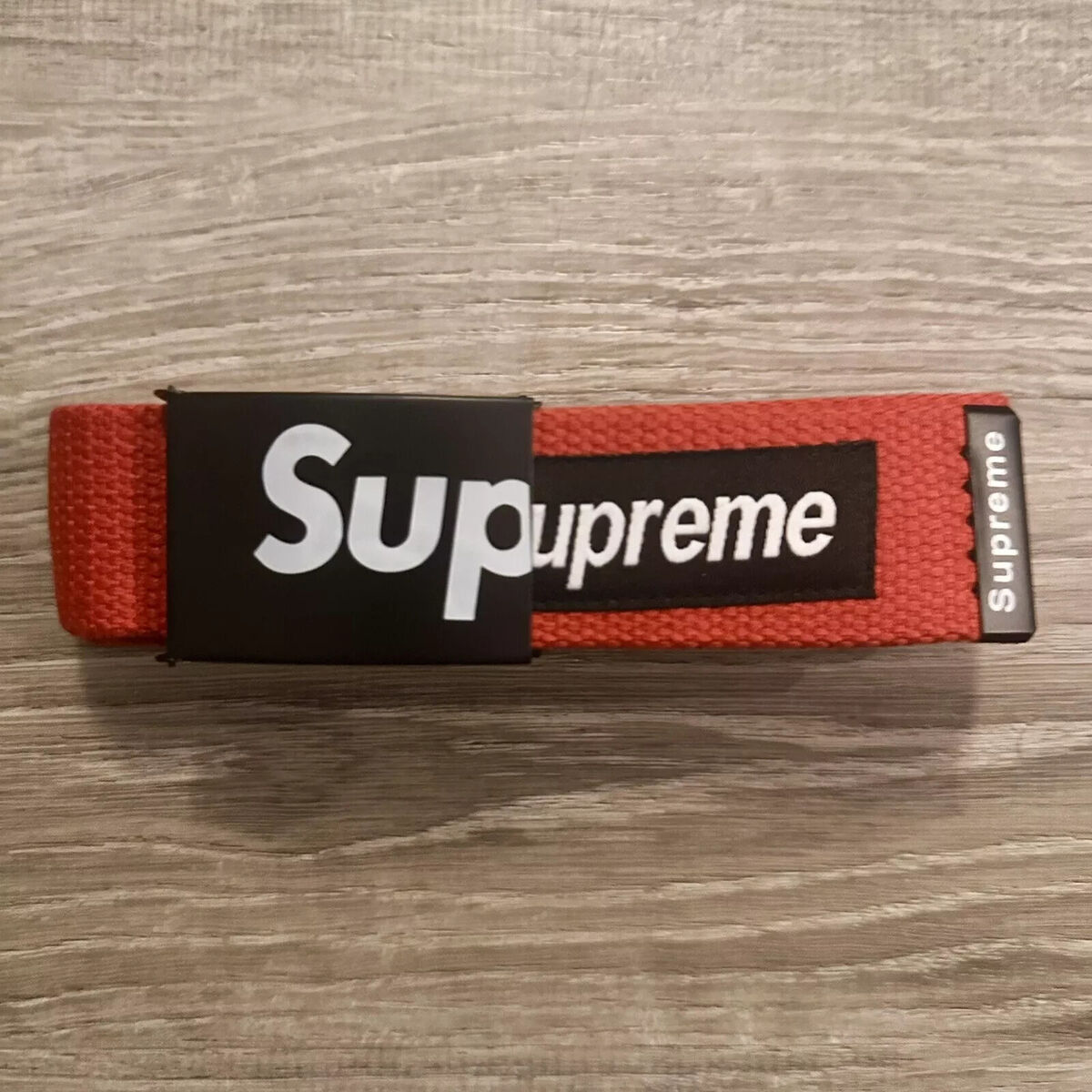 🆂 SUPREME Unisex Web Belt Metal Buckle (42 🆂 SUPREME Unisex Web Belt Metal Buckle (42
