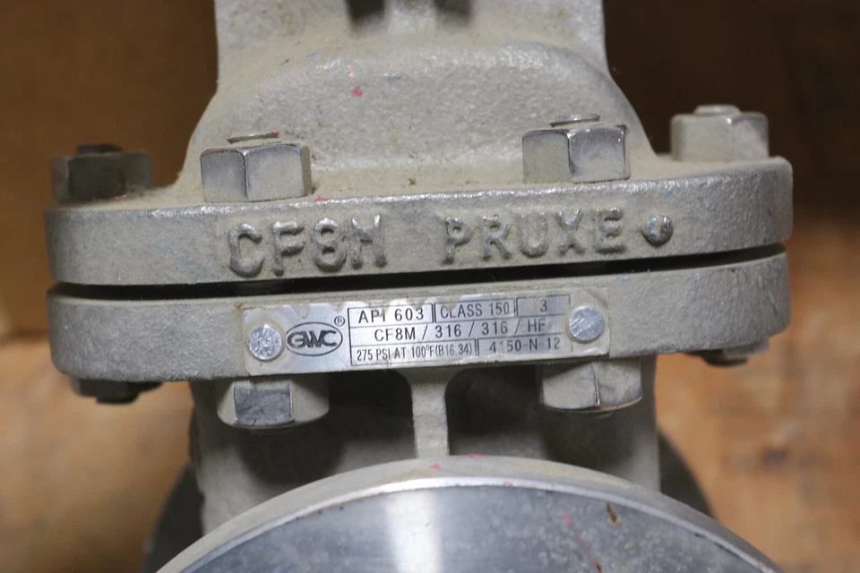 GWC 150-UMHACNT Gate Valve 3" Class 150 RF Flanged API603 - Image 2 of 2