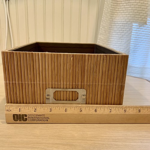Natural Bamboo Drawer Organizer Storage Box Bin - Picture 6 of 10