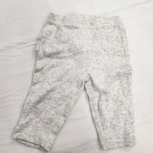 Pantaloni slip 3 mesi grigio chiaro con volant e schiena neonato bambino - Foto 2 di 5