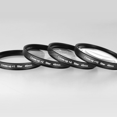 46mm Close Up Nahlinsen Makrolinsen Set +1 +2 +4 +10