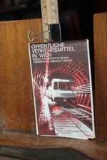 Vintage Travel Map Brochure Vienna Austria Underground Train Schedule Sept 1978