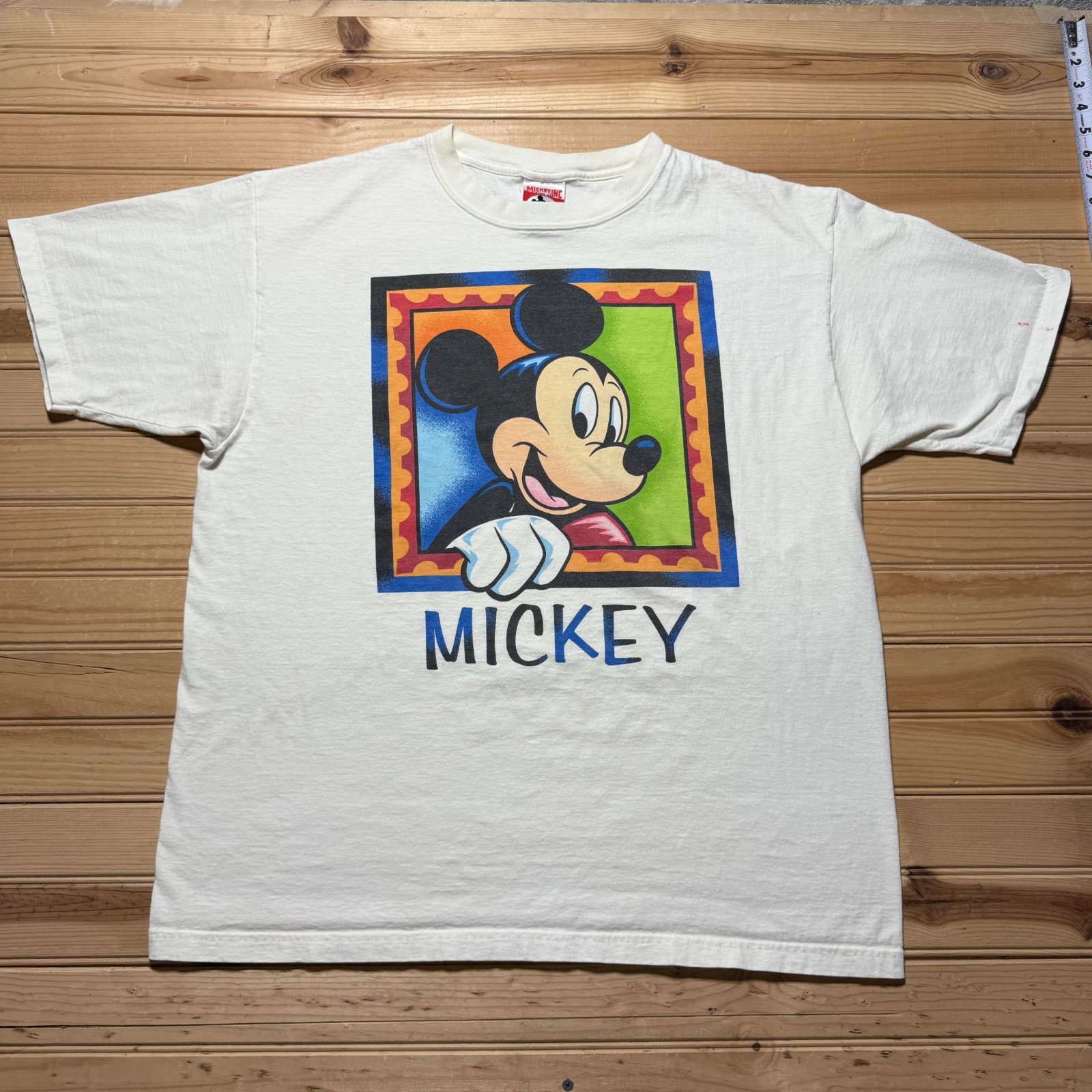 Vintage 90s Walt Disney World Mickey Mouse Graphic Souvenir T-Shirt USA Made XL