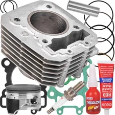 Engine Cylinder Piston & Top End Rebuild Kit For Kawasaki Bayou 250 KLF250 03-11