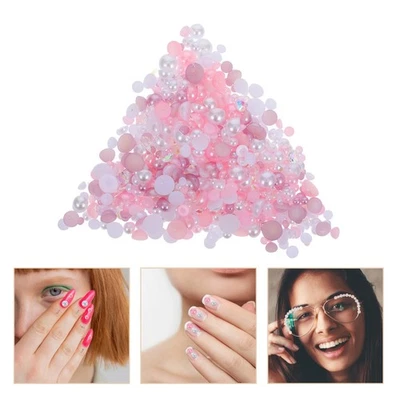 Fabrication de bijoux perles dos plat strass pour nail art - Photo 1/4