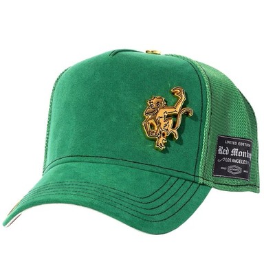 Red Monkey Rich Micro-Suede RM1521 New Limited Edition Trucker Snapback Hat Cap