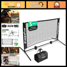 Portable Mini Pickleball Net 5FT - Quick Setup Dink Practice Net for Indoor/Outd