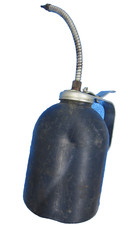 Vintage Plews Hand Trigger Pump Metal Can Oiler used for Oil Made In USA