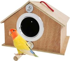 Parakeet Nest Box Bird Nesting House Parrot Breeding Mating Box for Lovebirds Co