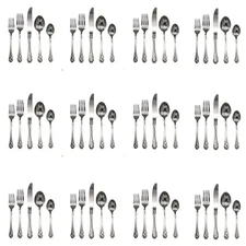 Mikasa Sweet Pea 18/8 Stainless Steel 60pc. Flatware Set (Service for Twelve)