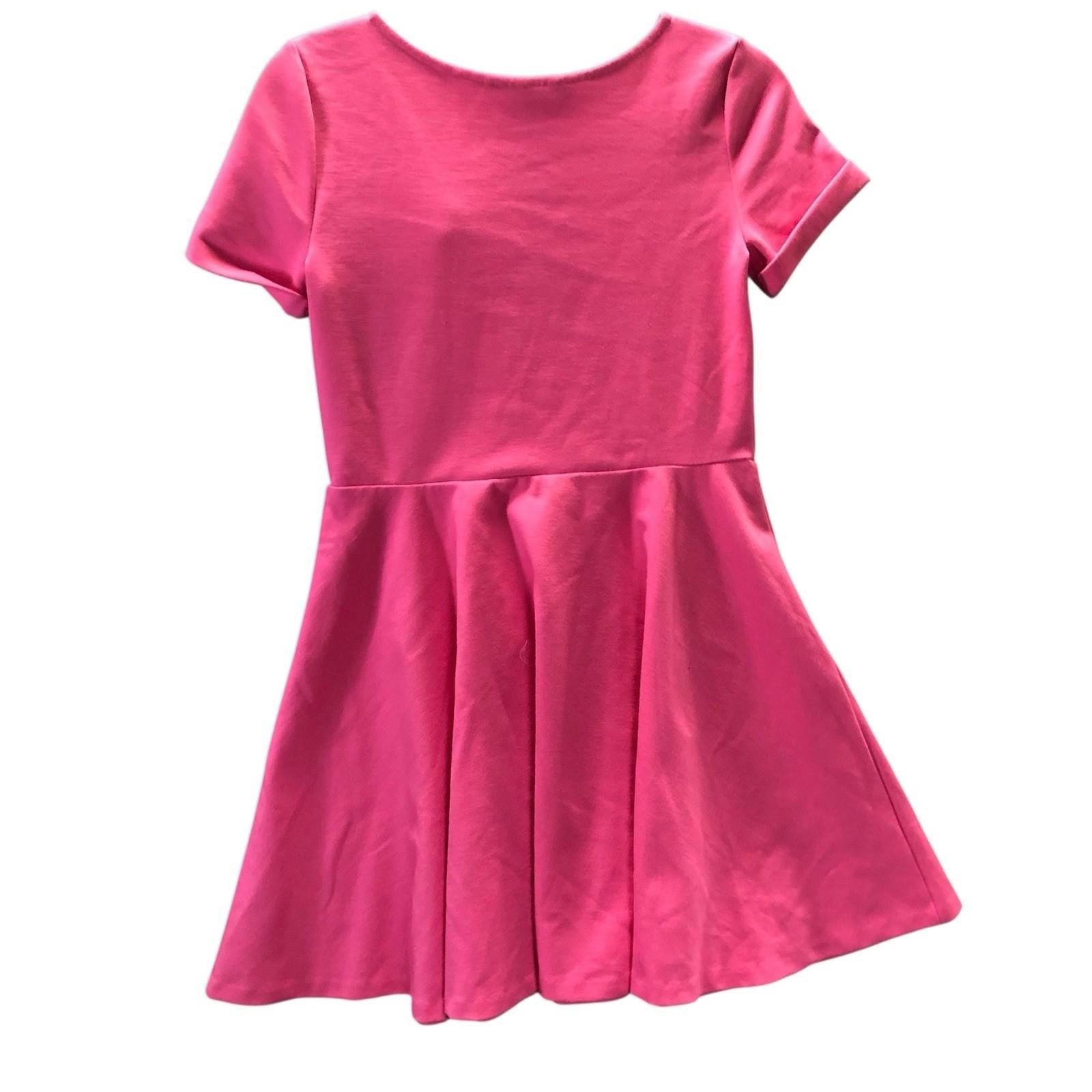 POLO RALPH LAUREN Dress Girls Pleated A-Line Stretchy - Sz XL Pink Fushia Preppy thumbnail 3