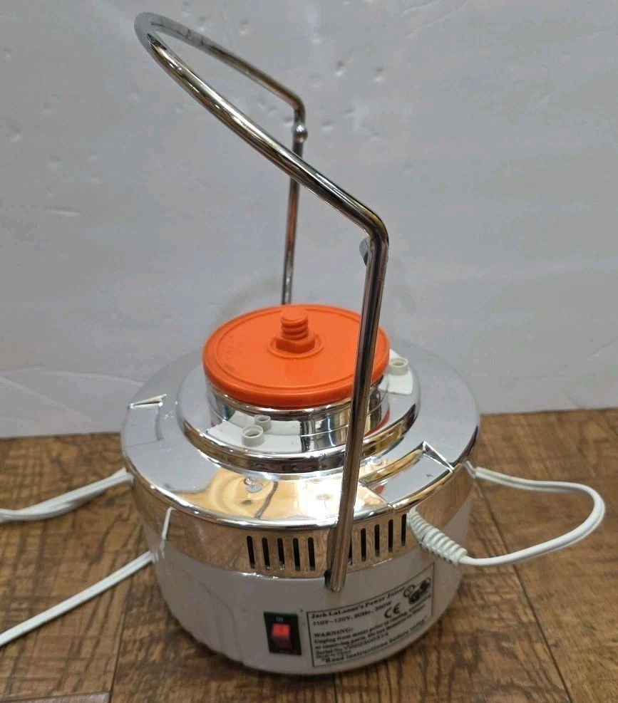 Jack LaLanne's Power Juicer Model CL-003AP Motor Base Chrome TESTED / Tristar