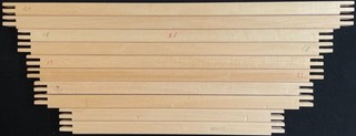 5xpair Needlecraft Supplies: Unbranded Wood Stretcher Bar (13 16 17 18 20") GS42