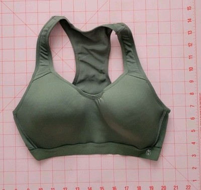 Layer 8 Green Qwick-Dry Wireless Crossback Sports Bra Size S