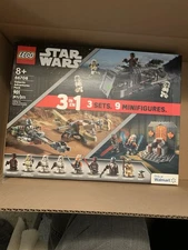 LEGO 66708 Galactic Adventures Pack Retired Star Wars New 3 In 1 Set Damaged Box
