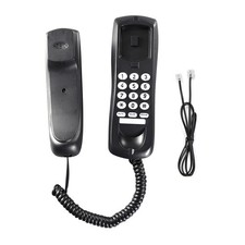 Professional Black Telephone Desktop Corded Landline Mini Phone For Office Home
