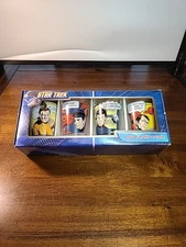 Star Trek 16oz Pint Glasses 2012 Set Of 4 Kirk Spock Scotty McCoy New In Box