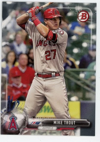 2017 Bowman Mike Trout #10 Angels